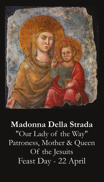 Madonna Della Strada Prayer Card
